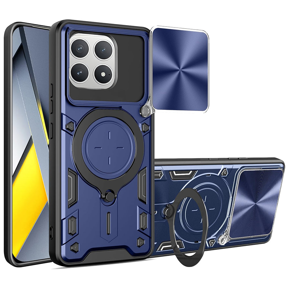 Deksel for Xiaomi Poco F8 Pro, Techsuit, CamGuard Pro, Blå