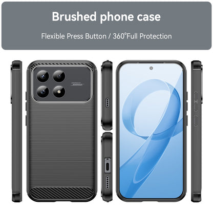 Deksel for Xiaomi Poco F8 Pro, Techsuit, Karbon, Svart