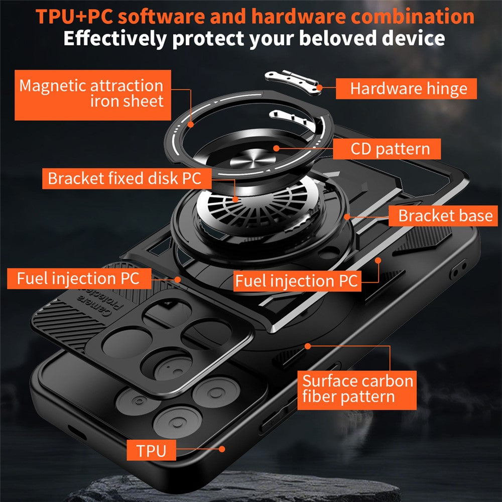 Deksel for Xiaomi Poco F8 Pro, Techsuit, RuggedCam, Blå