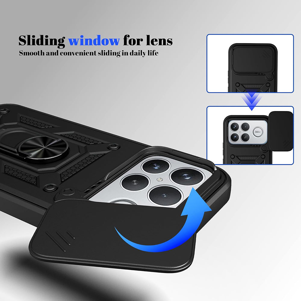 Deksel for Xiaomi Poco F8 Ultra, Techsuit, CamShield, Svart