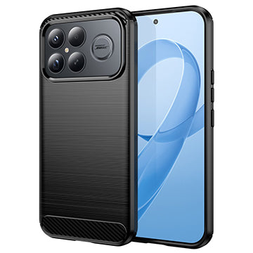 Deksel for Xiaomi Poco F8 Ultra, Techsuit, Karbon, Svart