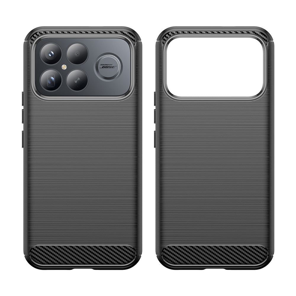 Deksel for Xiaomi Poco F8 Ultra, Techsuit, Karbon, Svart