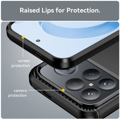 Deksel for Xiaomi Poco F8 Ultra, Techsuit, Karbon, Svart