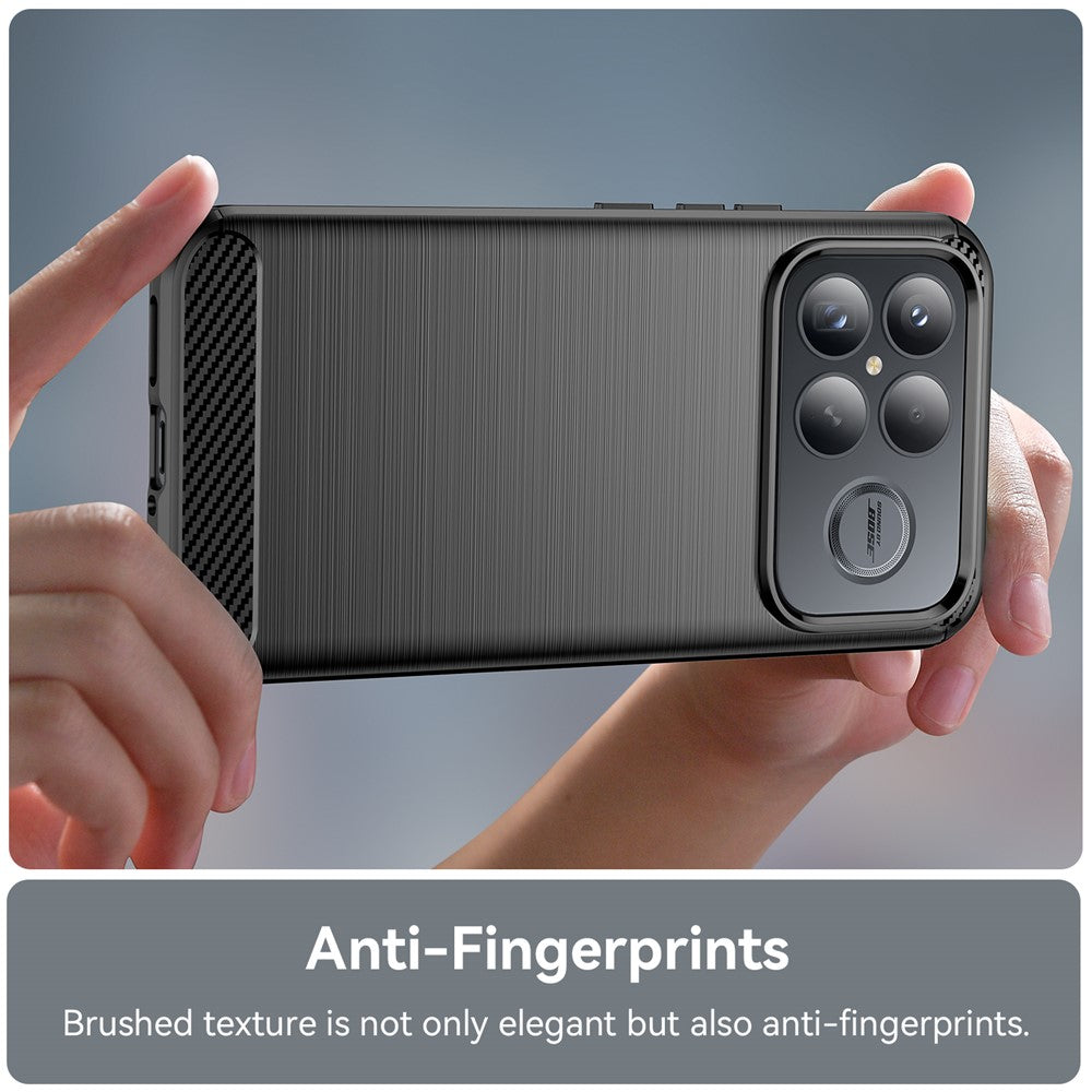 Deksel for Xiaomi Poco F8 Ultra, Techsuit, Karbon, Svart