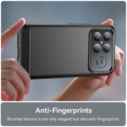 Deksel for Xiaomi Poco F8 Ultra, Techsuit, Karbon, Svart