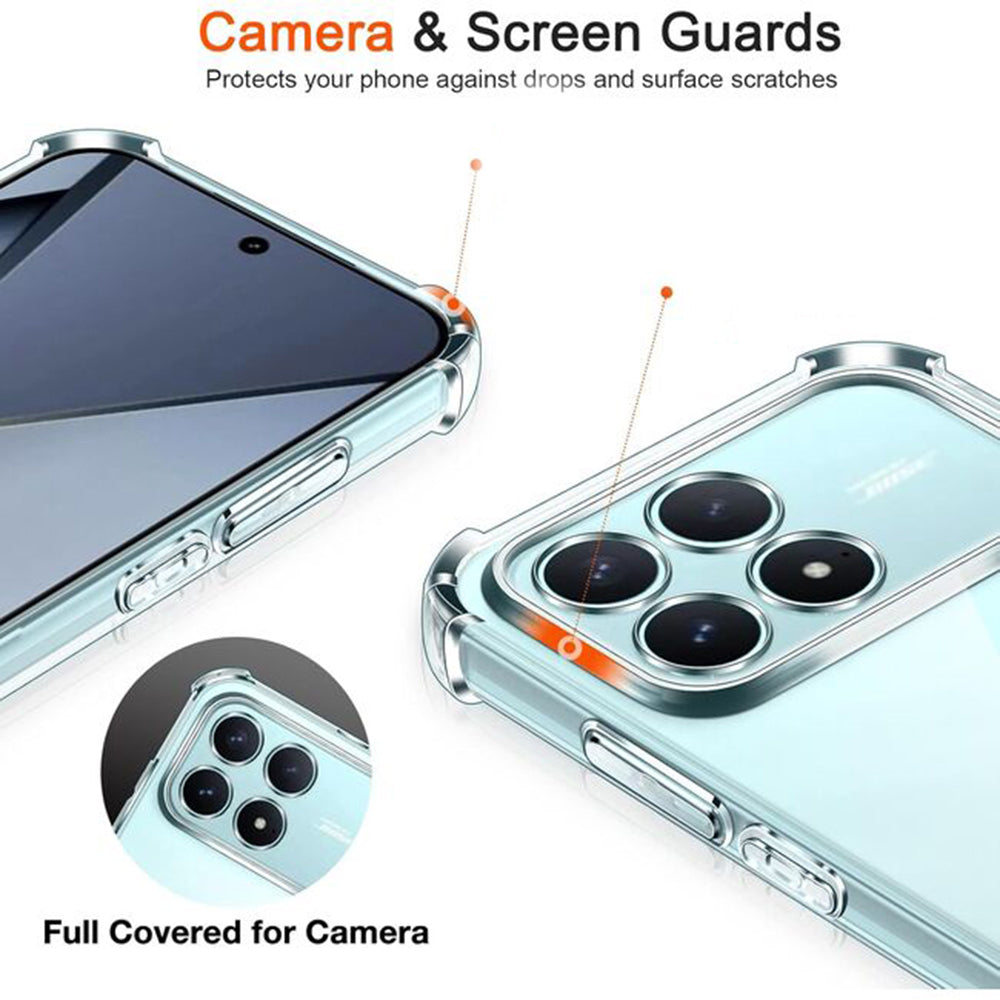 Deksel for Xiaomi Poco F8 Ultra, Techsuit, Shockproof Clear, Gjennomsiktig