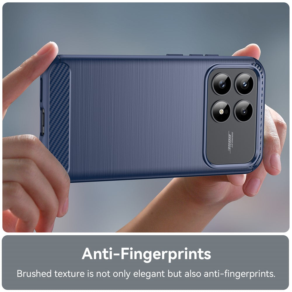Deksel til Xiaomi Poco F9 Pro, Techsuit, karbon, blå