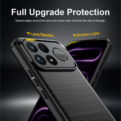 Deksel til Xiaomi Poco F9 Pro, Techsuit, Karbon, Svart