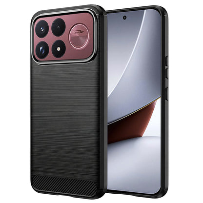 Deksel til Xiaomi Poco F9 Ultra, Techsuit, karbon, svart