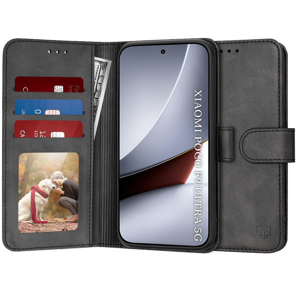 Deksel til Xiaomi Poco F9 Ultra, Techsuit, Diary Book, svart
