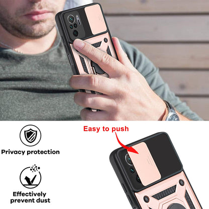 Deksel for Xiaomi Poco M5s / Redmi Note 10S / Note 10, Techsuit, CamShield, Svart