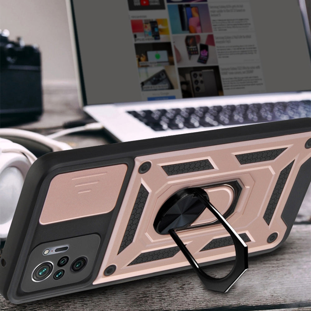 Deksel for Xiaomi Poco M5s / Redmi Note 10S / Note 10, Techsuit, CamShield, Svart