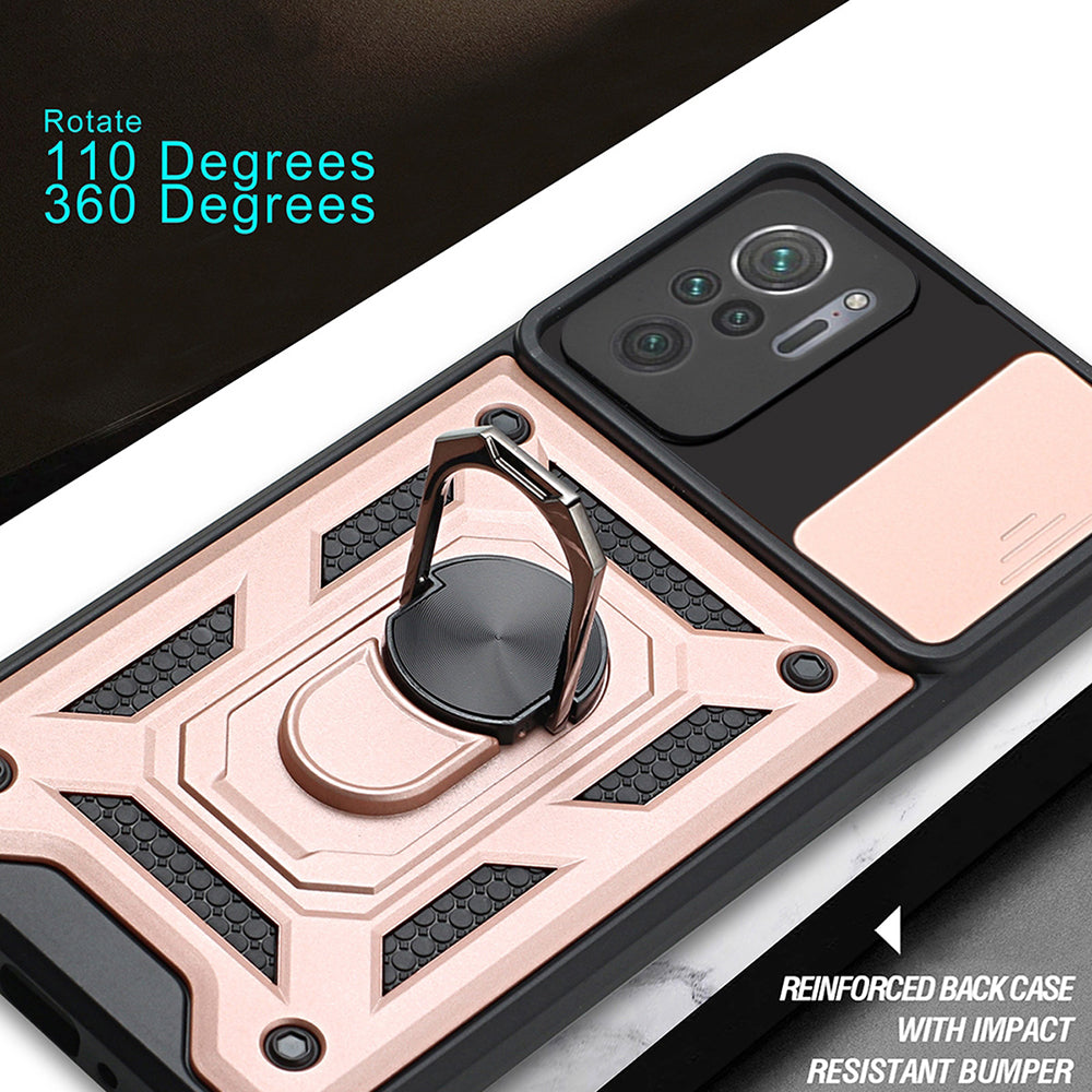 Deksel for Xiaomi Poco M5s / Redmi Note 10S / Note 10, Techsuit, CamShield, Svart
