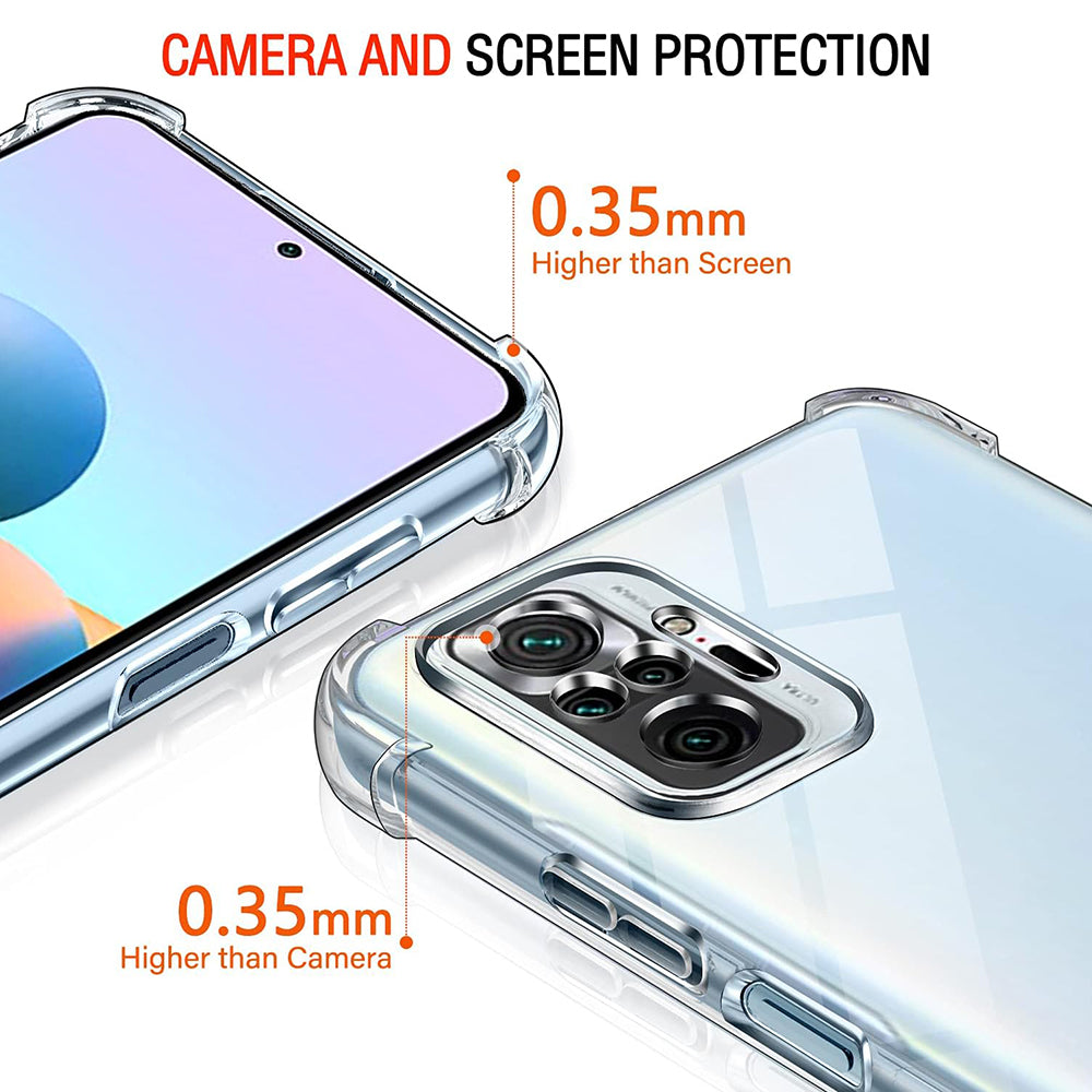 Deksel for Xiaomi Poco M5s / Redmi Note 10S / Note 10, Techsuit, Støtsikker Klar, Transparent