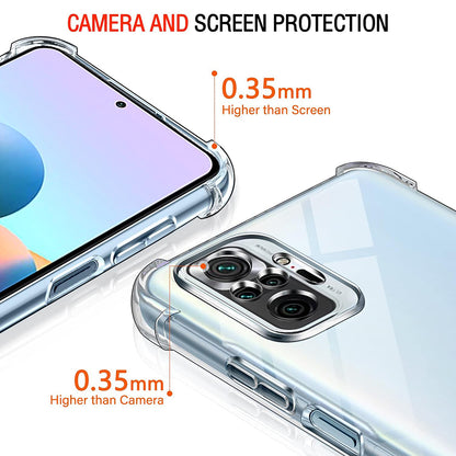 Deksel for Xiaomi Poco M5s / Redmi Note 10S / Note 10, Techsuit, Støtsikker Klar, Transparent