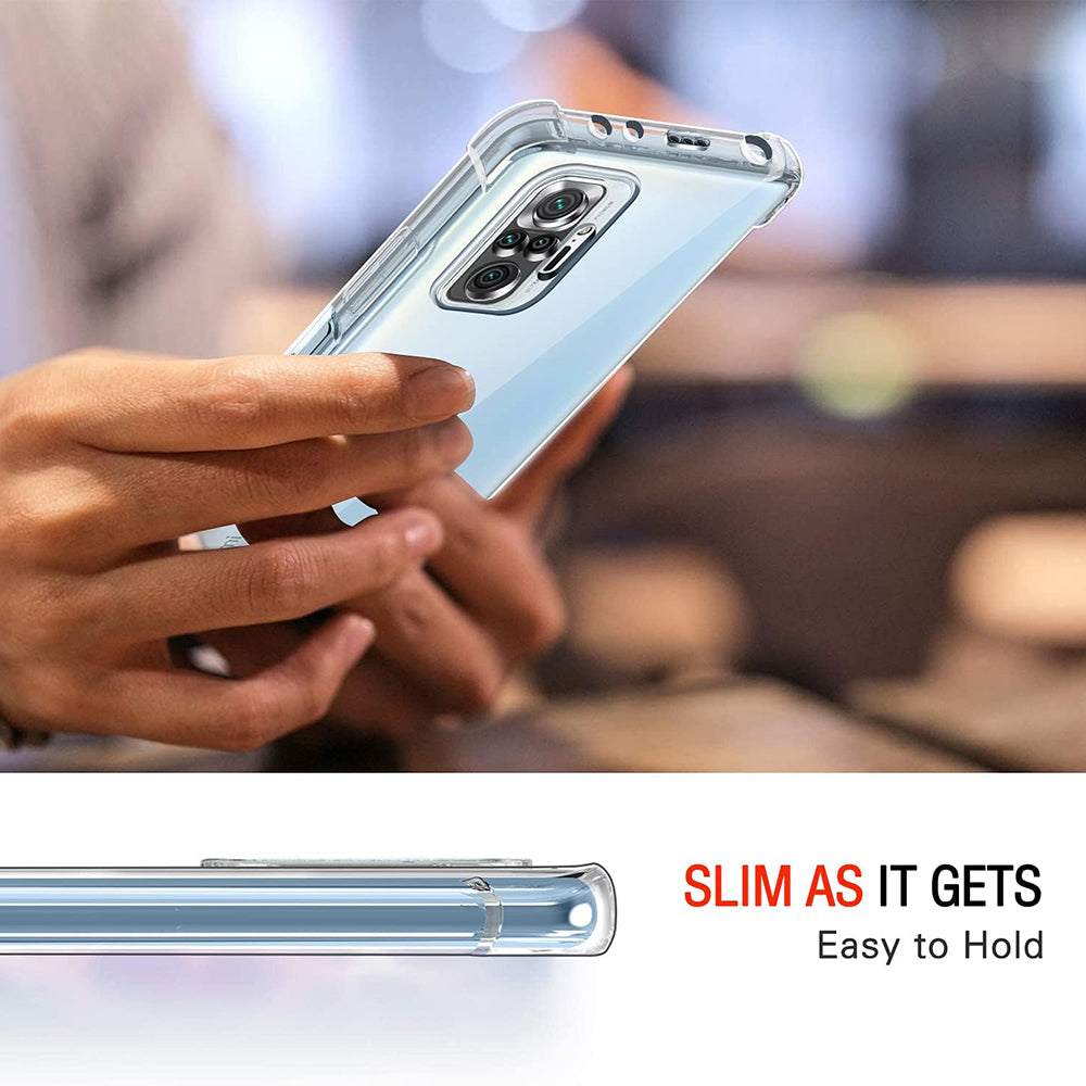 Deksel for Xiaomi Poco M5s / Redmi Note 10S / Note 10, Techsuit, Støtsikker Klar, Transparent