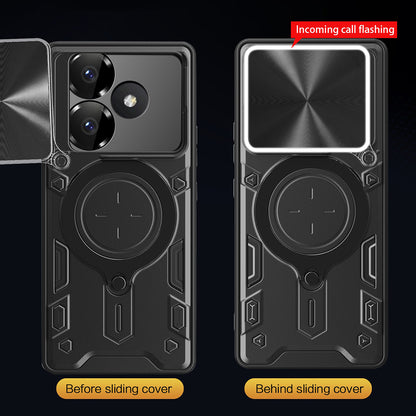 Deksel for Xiaomi Poco M6 4G / Redmi 13, Techsuit, CamGuard Pro, Svart