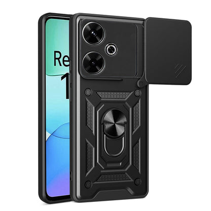 Deksel for Xiaomi Poco M6 4G / Redmi 13, Techsuit, CamShield, Svart