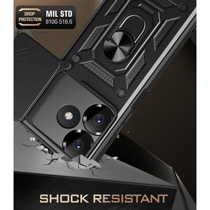 Deksel for Xiaomi Poco M6 4G / Redmi 13, Techsuit, CamShield, Svart