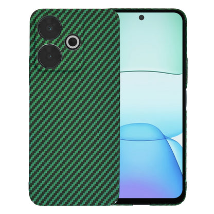 Deksel for Xiaomi Poco M6 4G / Redmi 13, Techsuit, Carbonite FiberShell, Grønn