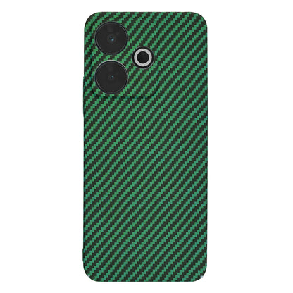 Deksel for Xiaomi Poco M6 4G / Redmi 13, Techsuit, Carbonite FiberShell, Grønn