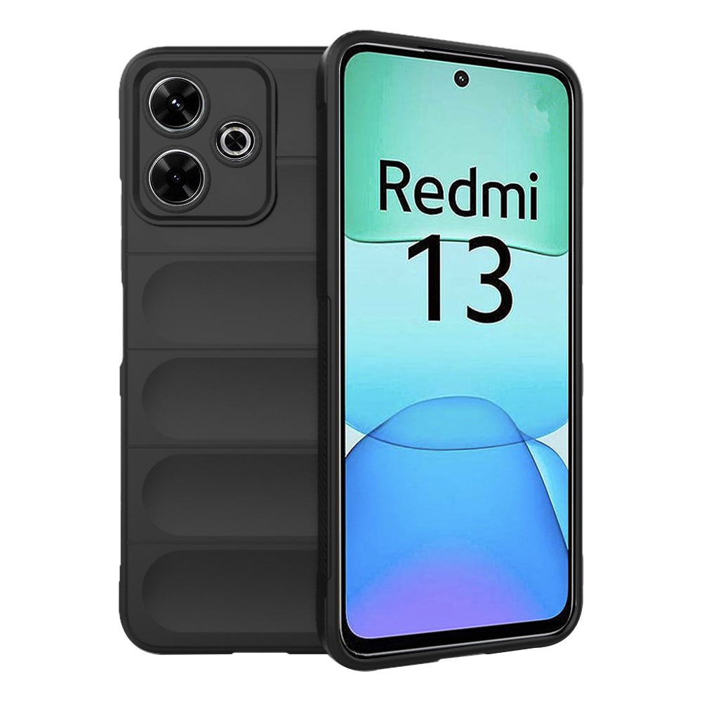 Deksel for Xiaomi Poco M6 4G / Redmi 13, Techsuit, Magic Shield, Svart