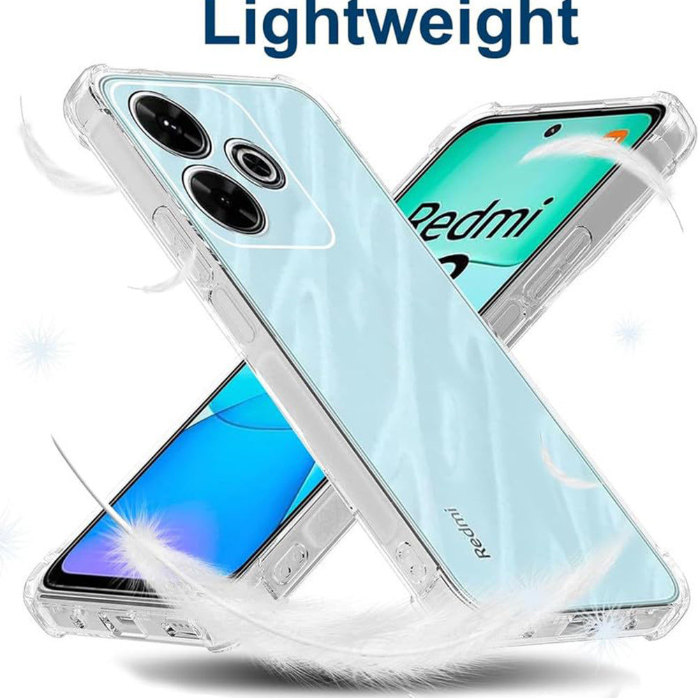 Deksel for Xiaomi Poco M6 4G / Redmi 13, Techsuit, Støtsikker Klar, Transparent