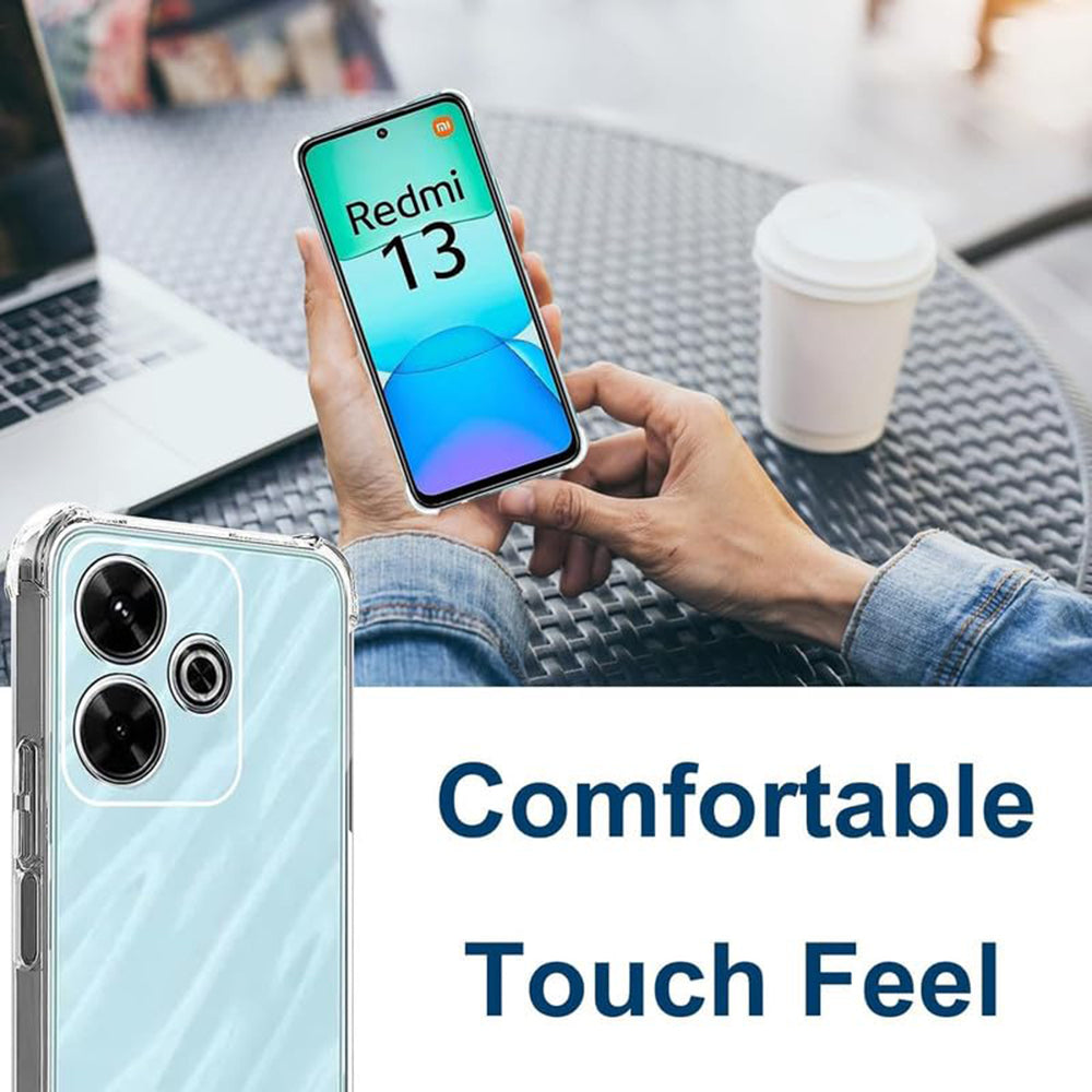 Deksel for Xiaomi Poco M6 4G / Redmi 13, Techsuit, Støtsikker Klar, Transparent