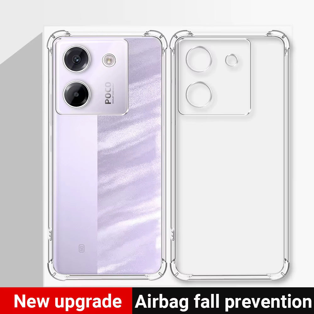 Deksel til Xiaomi Poco M7 Pro 5G, Techsuit, Støtsikker Klar, Transparent