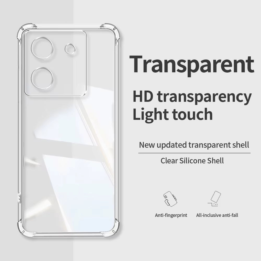 Deksel til Xiaomi Poco M7 Pro 5G, Techsuit, Støtsikker Klar, Transparent