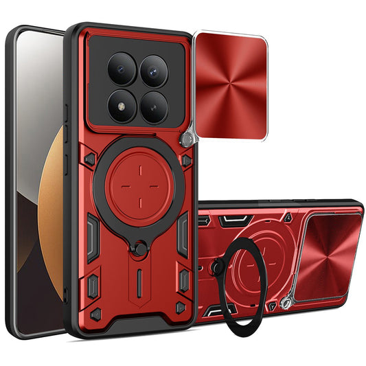 Deksel for Xiaomi Poco M8 Pro / Redmi Note 15 Pro+ 5G, Techsuit, CamGuard Pro, Rød