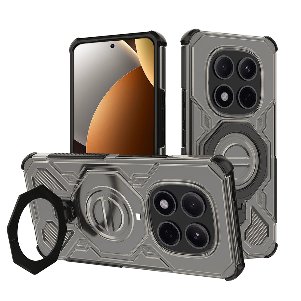 Deksel for Xiaomi Poco M8 Pro / Redmi Note 15 Pro+ 5G, Techsuit, Carbon Shield Pro, Røykfarget