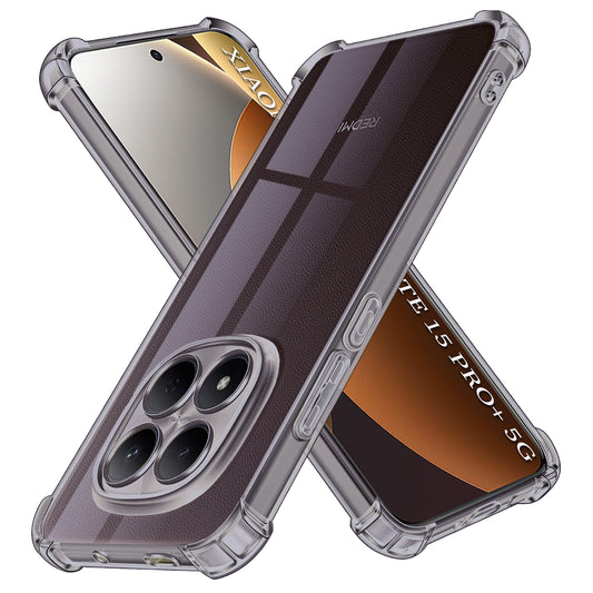 Deksel for Xiaomi Poco M8 Pro / Redmi Note 15 Pro+ 5G, Techsuit, Shockproof Clear, Svart