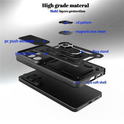 Deksel for Xiaomi Poco M8 / Redmi Note 15 5G / Note 15 4G, Techsuit, CamShield, Svart