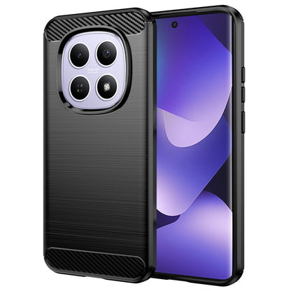 Deksel for Xiaomi Poco M8 / Redmi Note 15 5G / Note 15 4G, Techsuit, Karbon, Svart