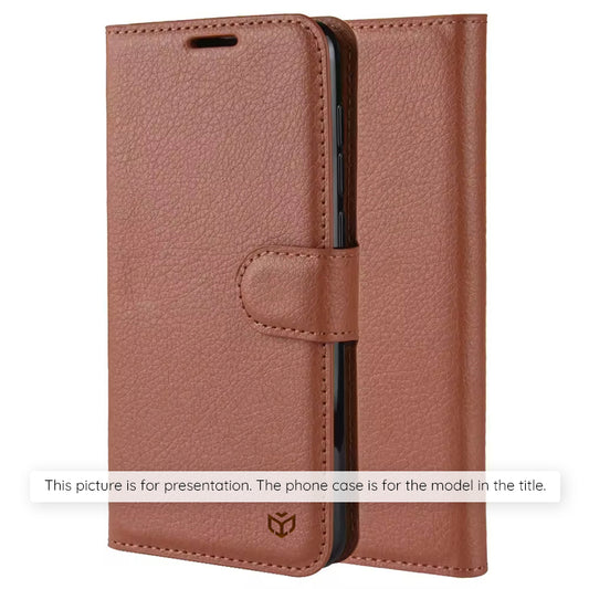 Deksel for Xiaomi Poco M8 / Redmi Note 15 5G / Note 15 4G, Techsuit, Leather Folio, Brun