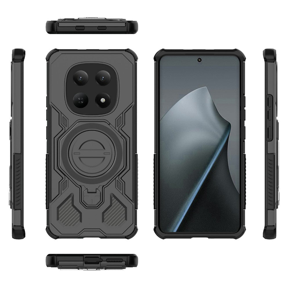 Deksel for Xiaomi Poco M8 / Redmi Note 15 5G, Techsuit, Carbon Shield Pro, Svart