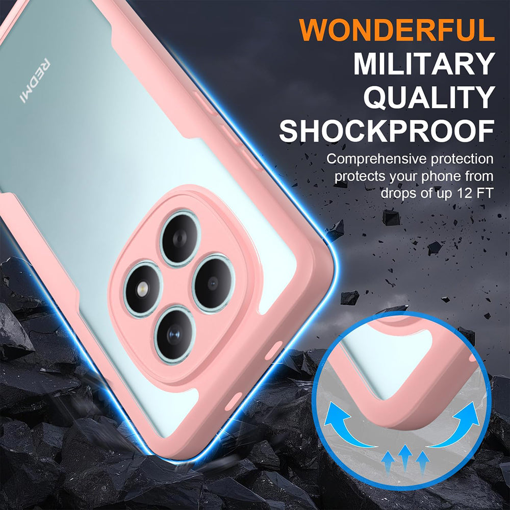 Deksel for Xiaomi Poco M8 / Redmi Note 15 5G, Techsuit, ColorVerse 360, Rosa