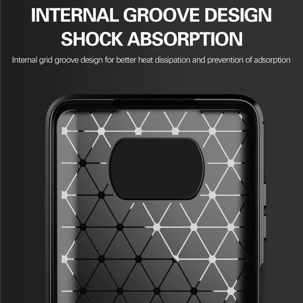 Deksel til Xiaomi Poco X3 Pro / X3 NFC / X3, Techsuit, Karbon, Svart
