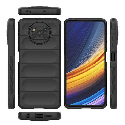 Deksel for Xiaomi Poco X3 Pro / X3 NFC / X3, Techsuit, Magic Shield, Svart