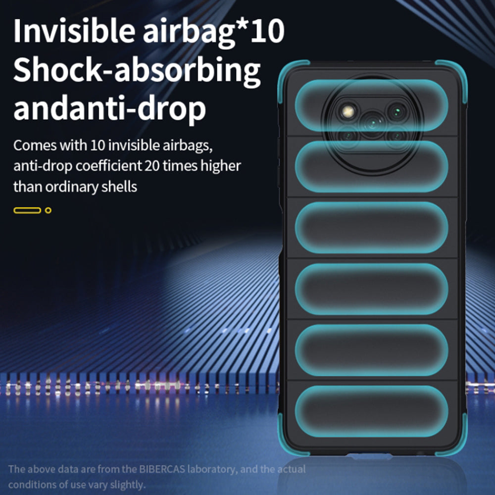 Deksel for Xiaomi Poco X3 Pro / X3 NFC / X3, Techsuit, Magic Shield, Svart