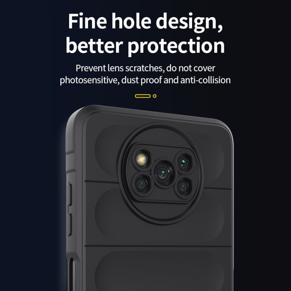 Deksel for Xiaomi Poco X3 Pro / X3 NFC / X3, Techsuit, Magic Shield, Svart