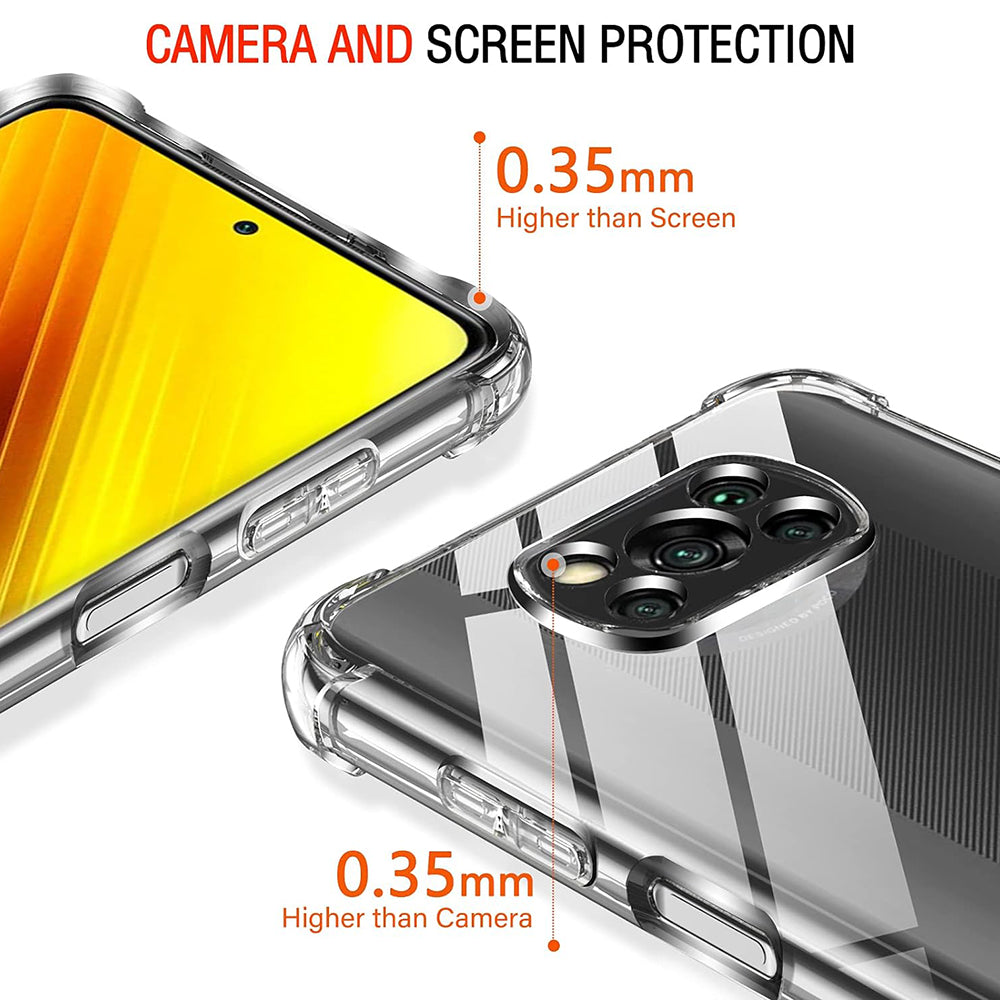 Deksel til Xiaomi Poco X3 Pro / X3 NFC / X3, Techsuit, Støtsikker Klar, Transparent