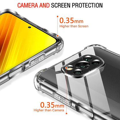 Deksel til Xiaomi Poco X3 Pro / X3 NFC / X3, Techsuit, Støtsikker Klar, Transparent