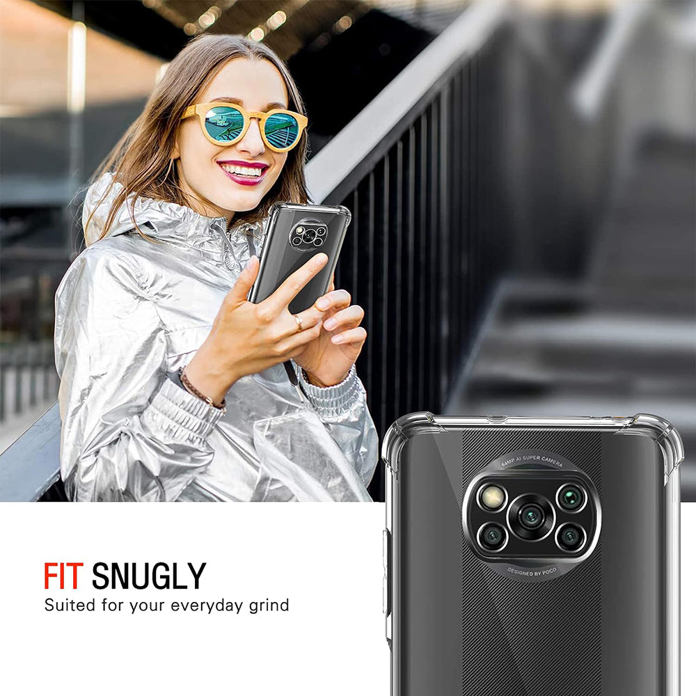 Deksel til Xiaomi Poco X3 Pro / X3 NFC / X3, Techsuit, Støtsikker Klar, Transparent