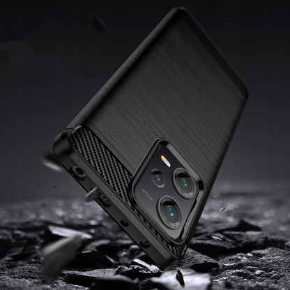 Deksel til Xiaomi Poco X5 / Note 12 5G, Techsuit, Karbon, Svart