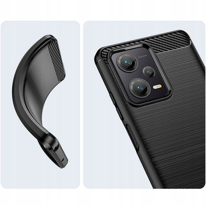 Deksel til Xiaomi Poco X5 / Note 12 5G, Techsuit, Karbon, Svart