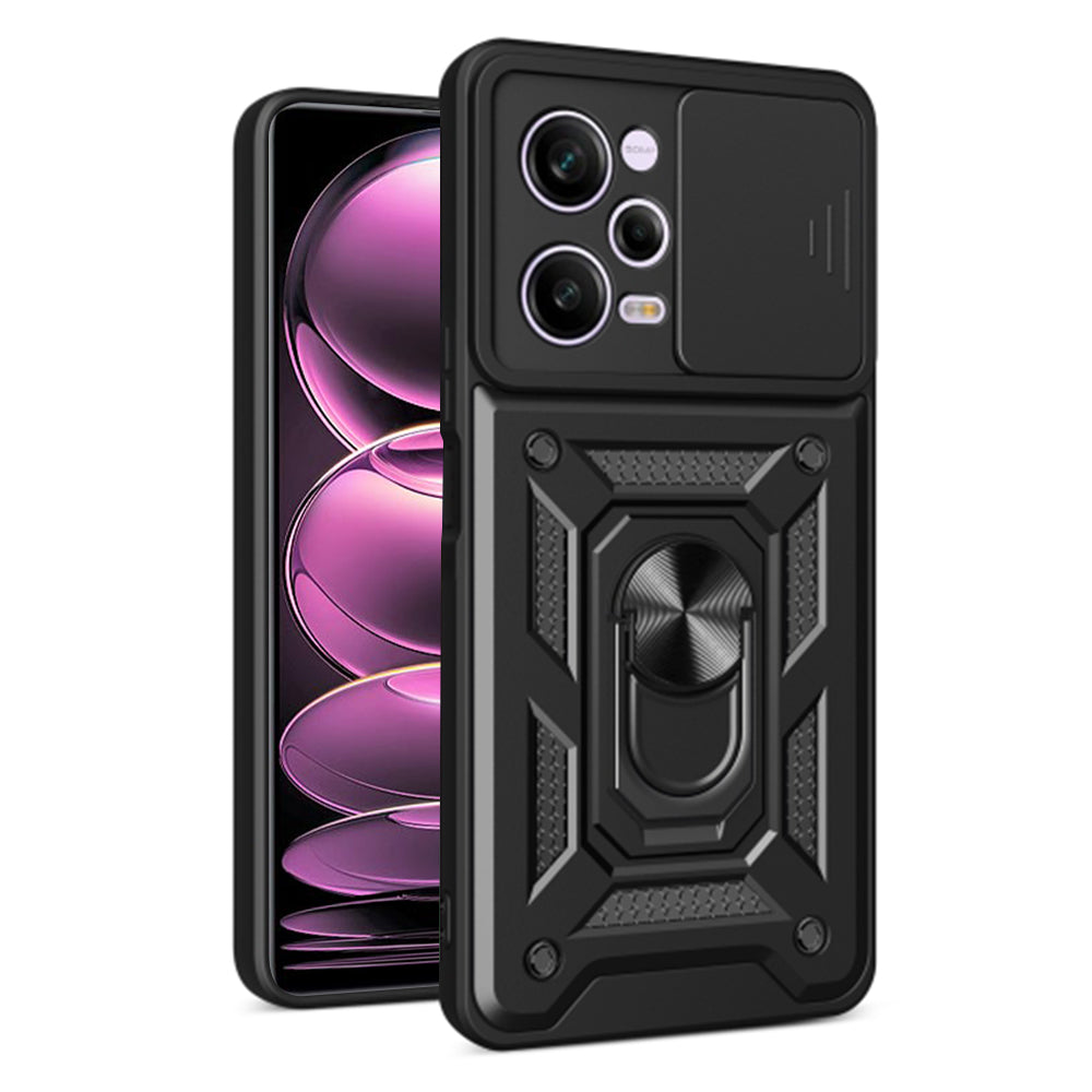 Deksel for Xiaomi Poco X5 Pro / Redmi Note 12 Pro 5G, Techsuit, CamShield, Svart