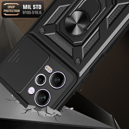 Deksel for Xiaomi Poco X5 Pro / Redmi Note 12 Pro 5G, Techsuit, CamShield, Svart