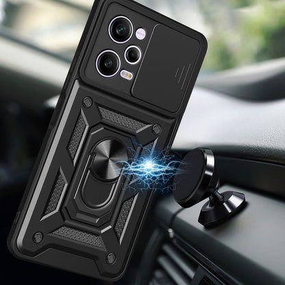 Deksel for Xiaomi Poco X5 Pro / Redmi Note 12 Pro 5G, Techsuit, CamShield, Svart